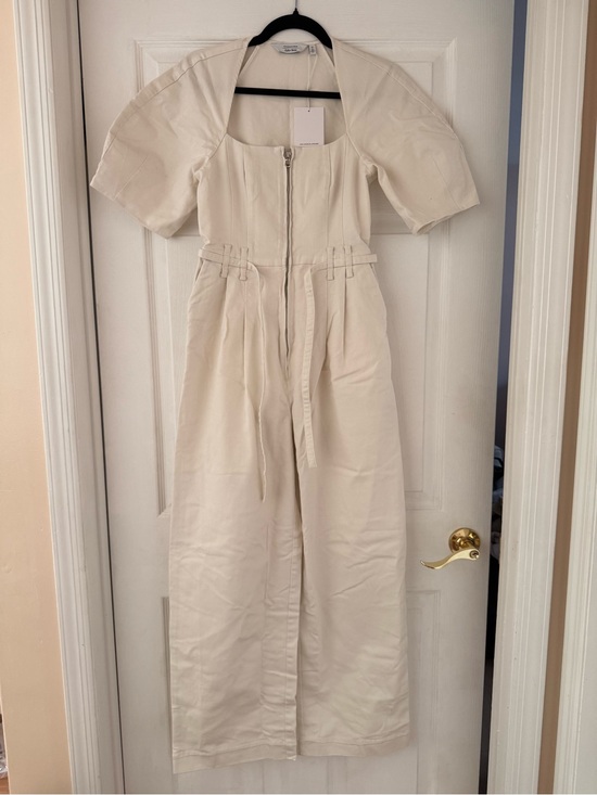 & Other Stories Pants - NEW! & Other Stories - Belted Zip Front Jumpsuit - Size 4 - Off White